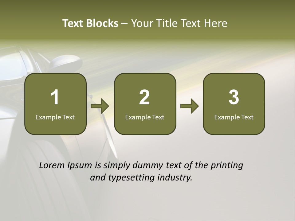 Light View Vehicle PowerPoint Template