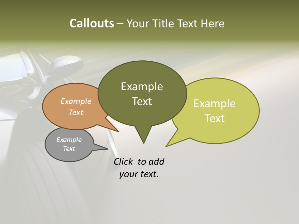 Light View Vehicle PowerPoint Template