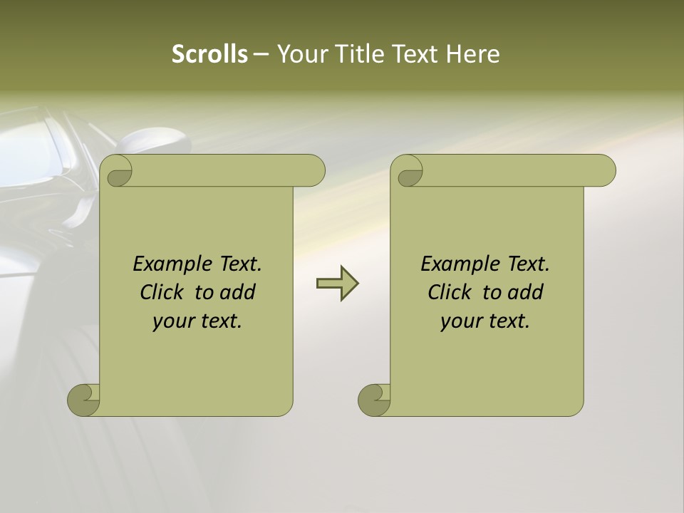 Light View Vehicle PowerPoint Template