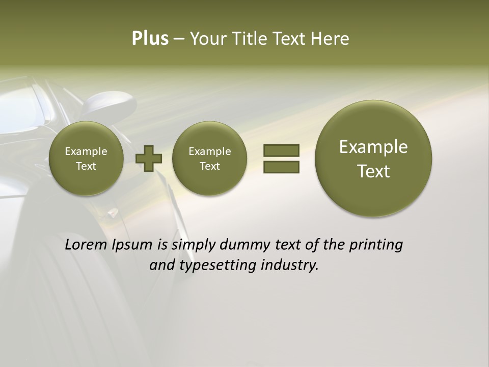 Light View Vehicle PowerPoint Template
