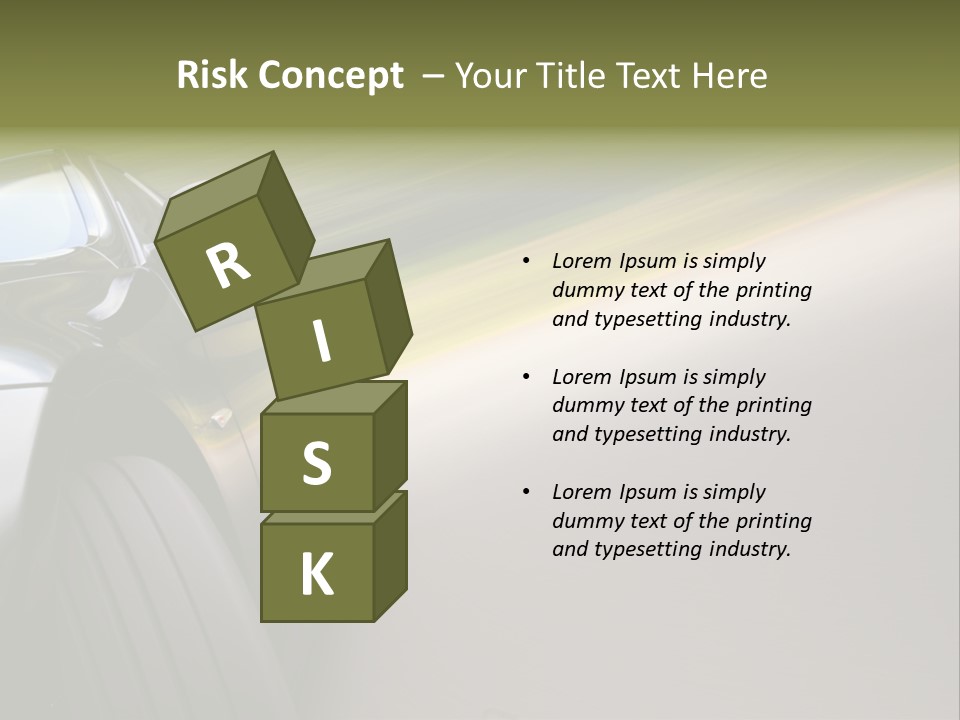 Light View Vehicle PowerPoint Template