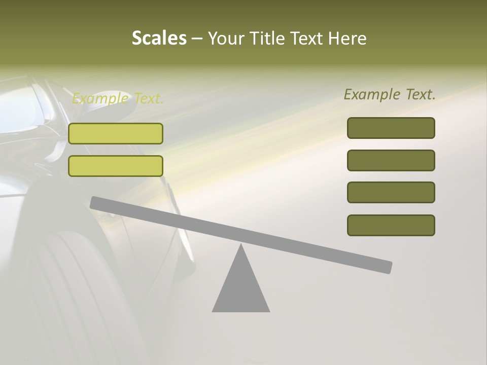 Light View Vehicle PowerPoint Template