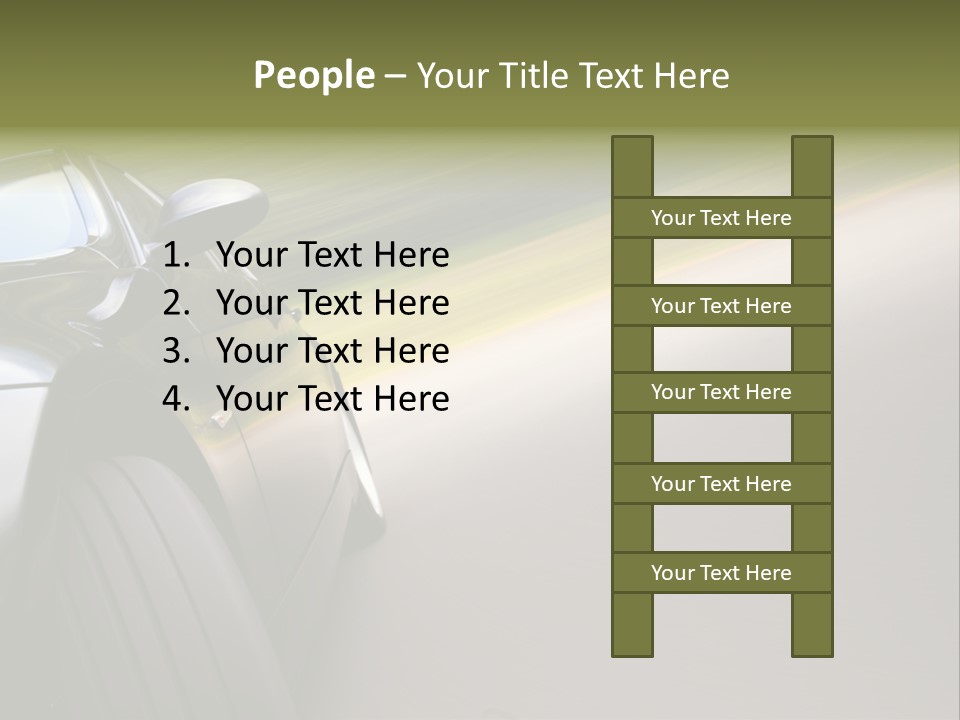 Light View Vehicle PowerPoint Template