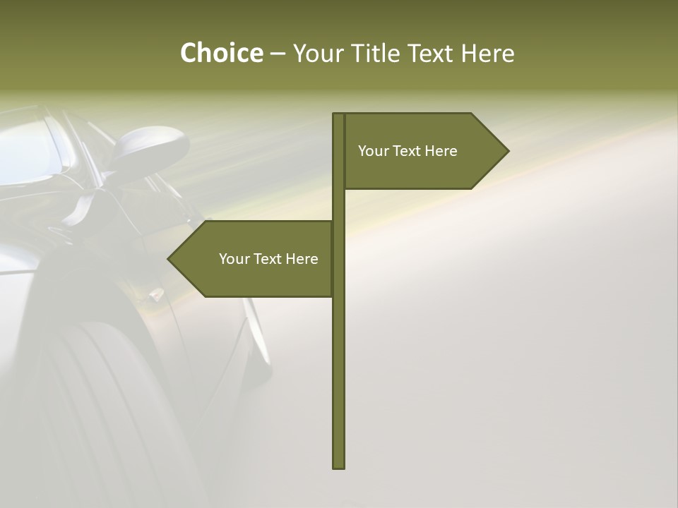 Light View Vehicle PowerPoint Template