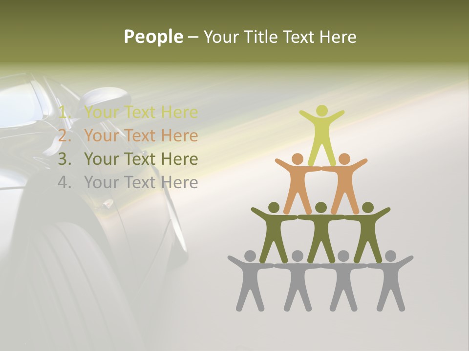 Light View Vehicle PowerPoint Template