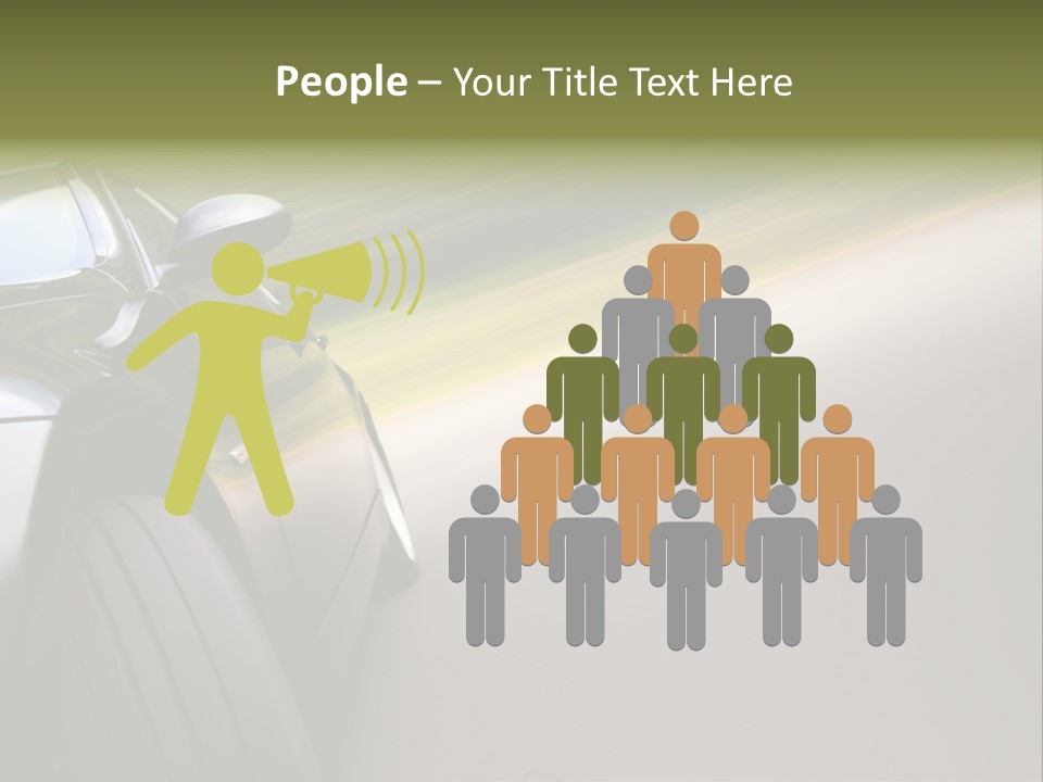 Light View Vehicle PowerPoint Template