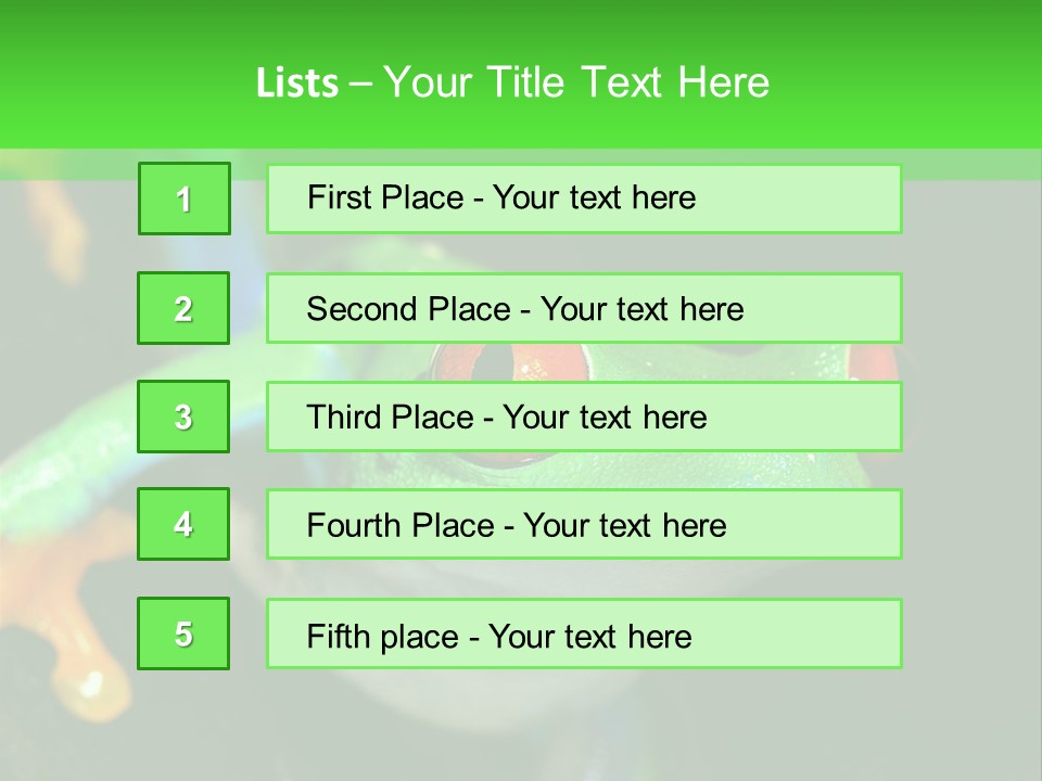 Tropical Macro Rainforest PowerPoint Template