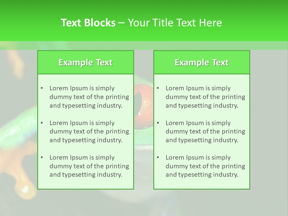 Tropical Macro Rainforest PowerPoint Template