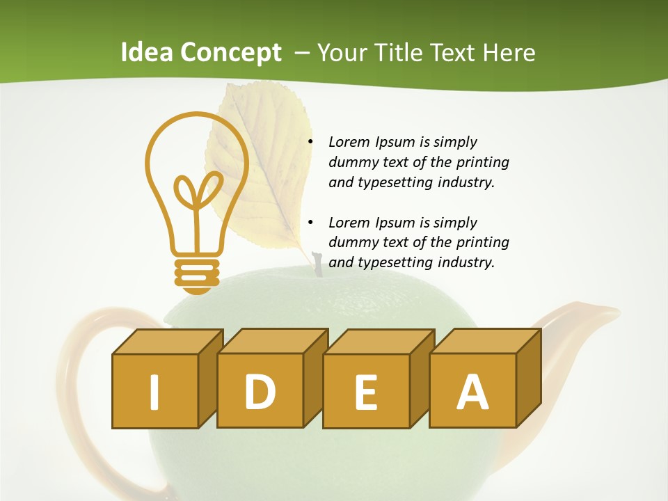 Creative Vegetable Food PowerPoint Template