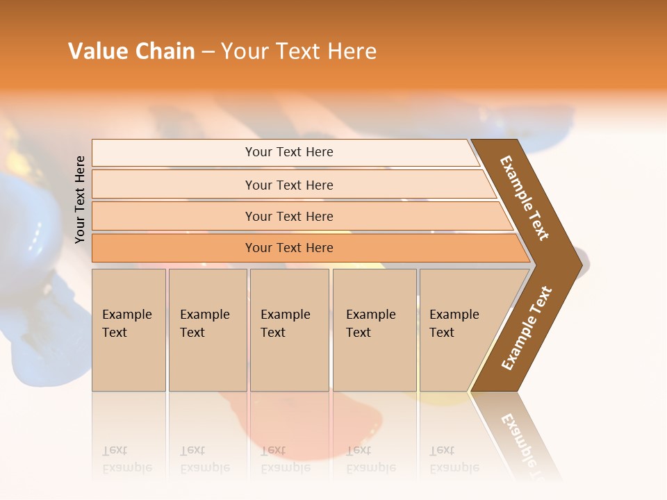 A Child's Hand With Colorful Paint On It PowerPoint Template