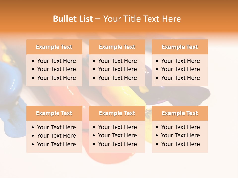 A Child's Hand With Colorful Paint On It PowerPoint Template