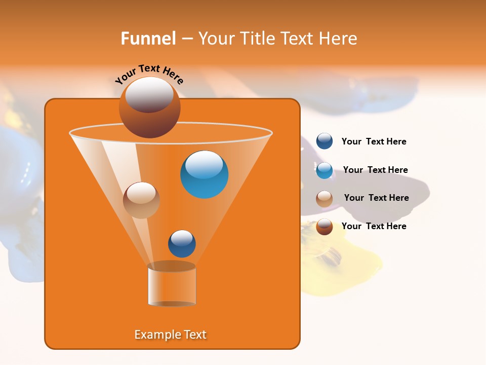 A Child's Hand With Colorful Paint On It PowerPoint Template