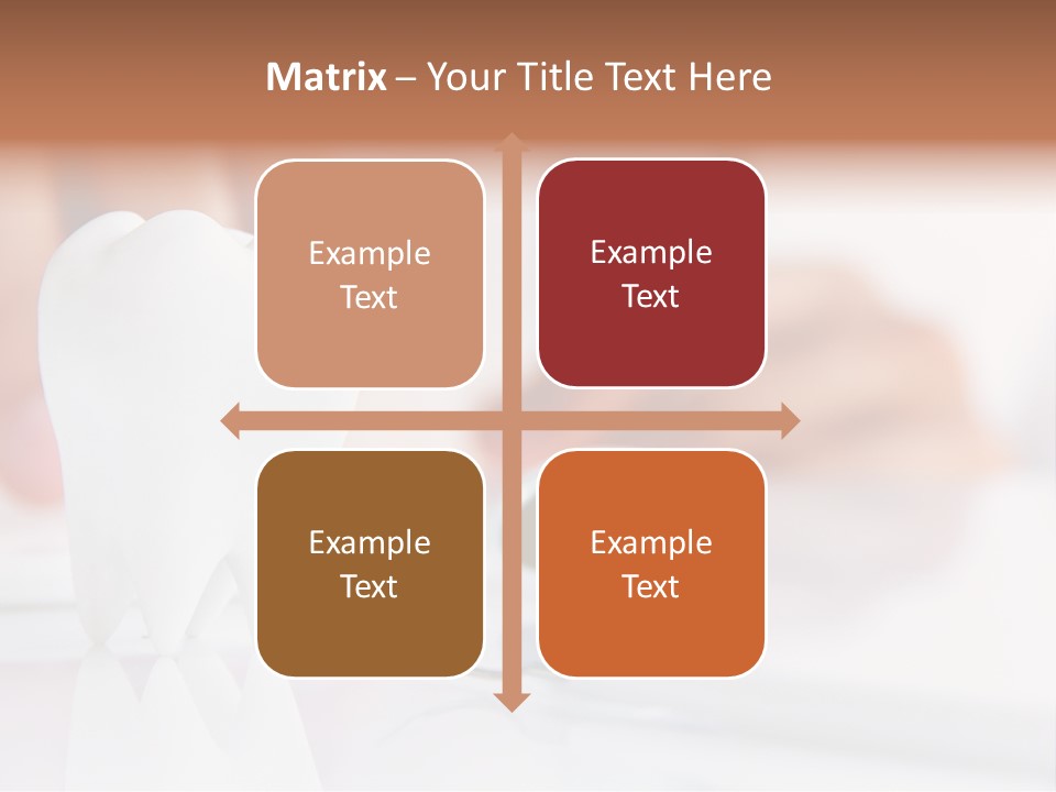 Dental Premolar White PowerPoint Template