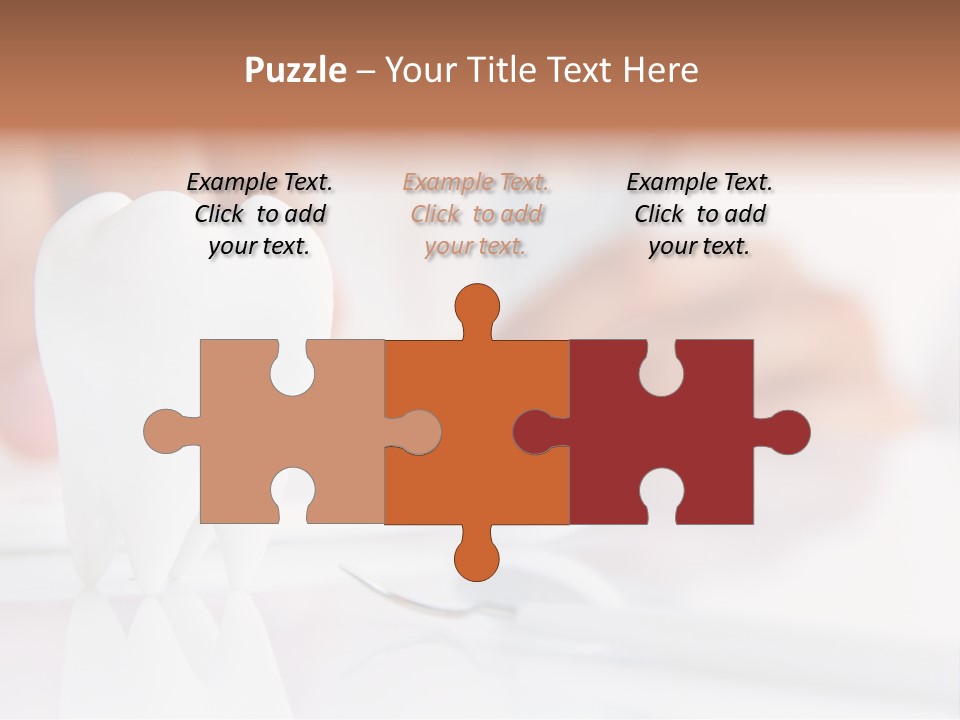 Dental Premolar White PowerPoint Template