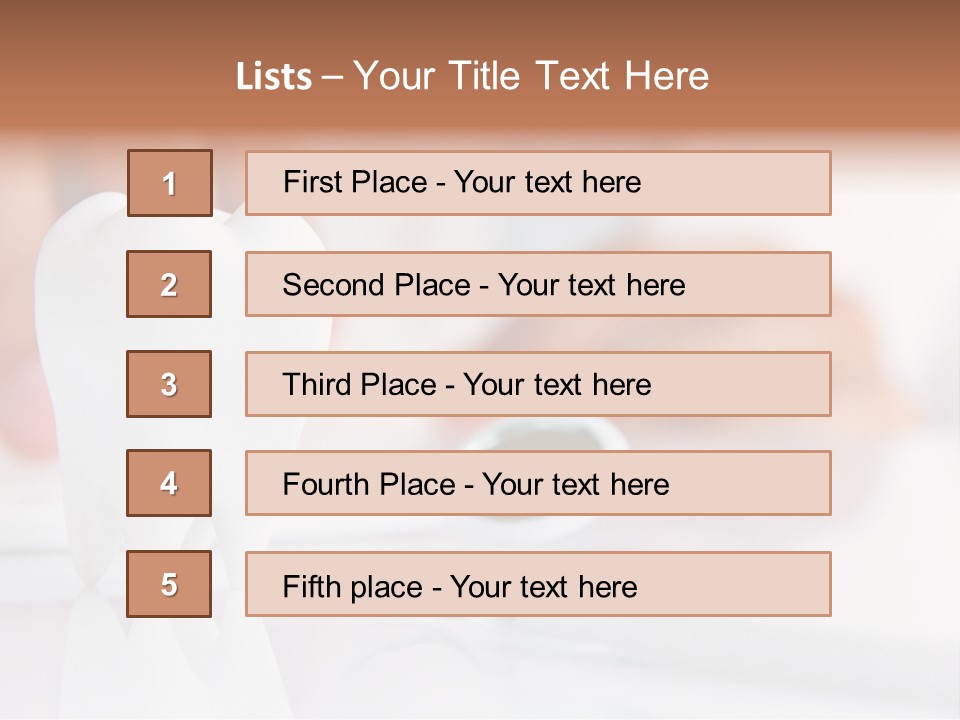Dental Premolar White PowerPoint Template