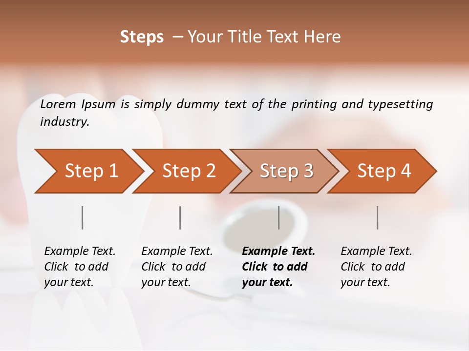 Dental Premolar White PowerPoint Template