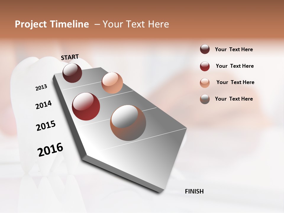 Dental Premolar White PowerPoint Template