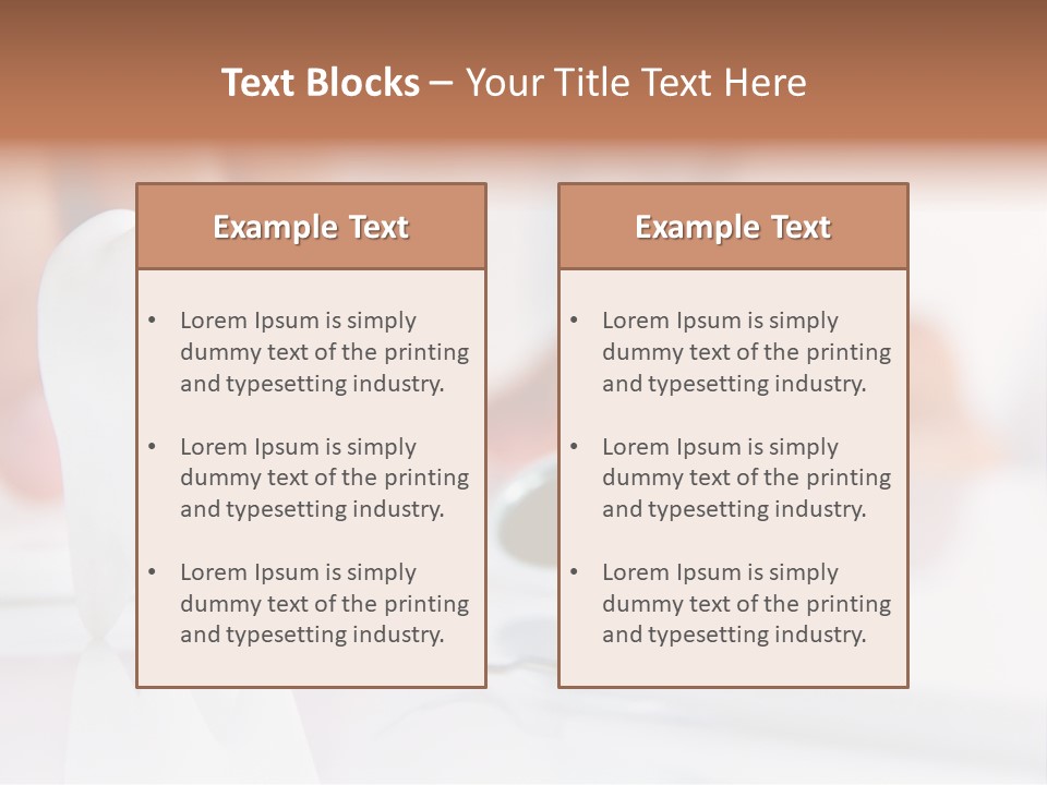 Dental Premolar White PowerPoint Template