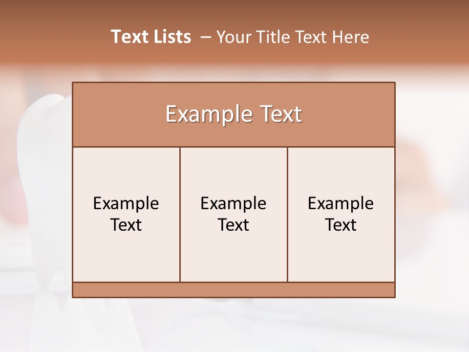 Dental Premolar White PowerPoint Template
