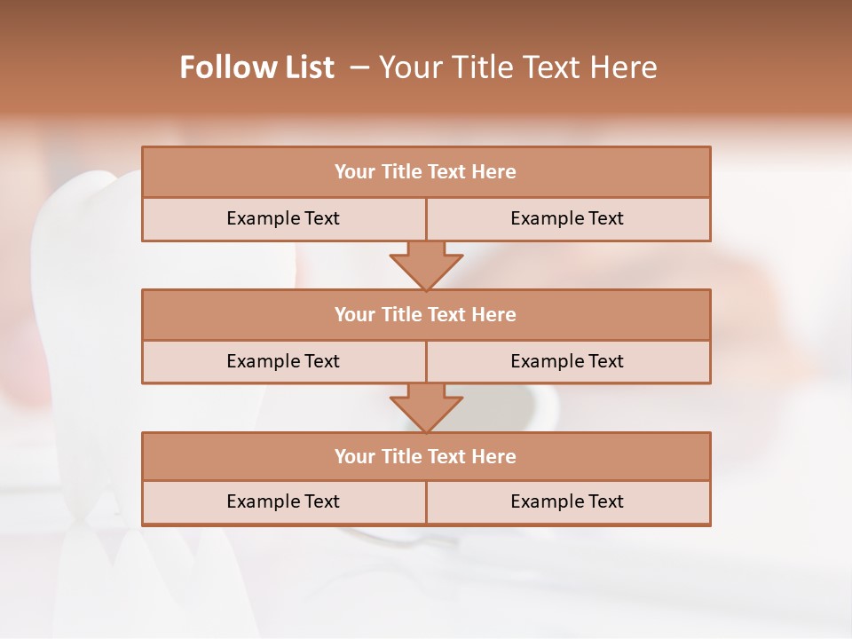 Dental Premolar White PowerPoint Template