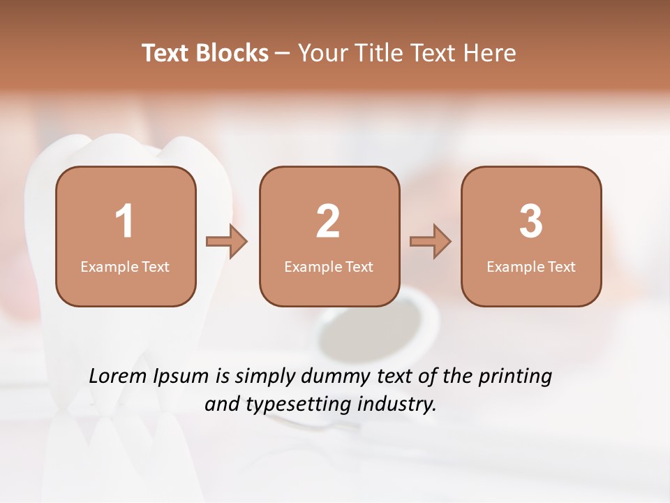 Dental Premolar White PowerPoint Template
