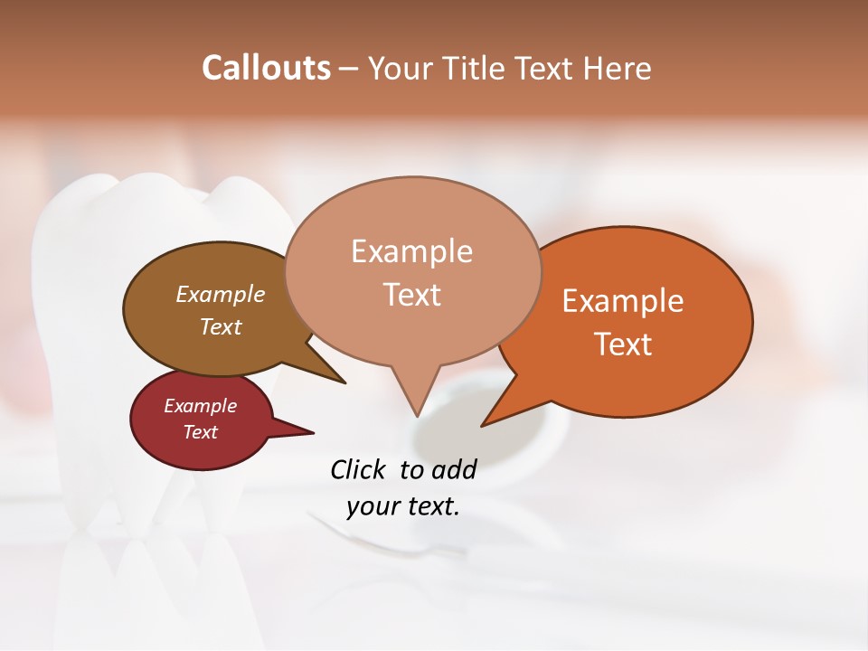 Dental Premolar White PowerPoint Template