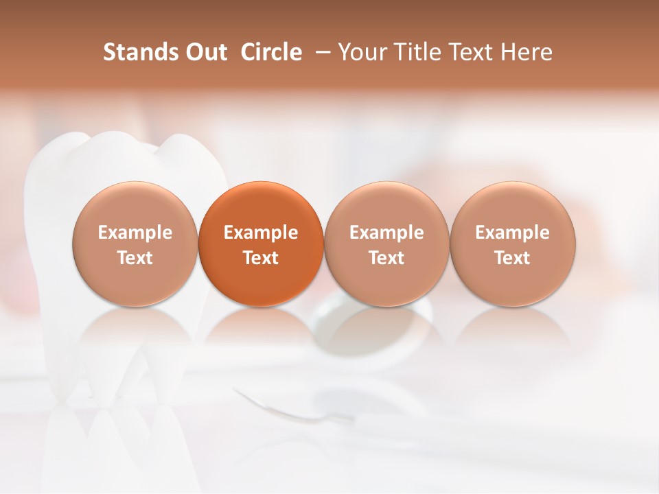 Dental Premolar White PowerPoint Template