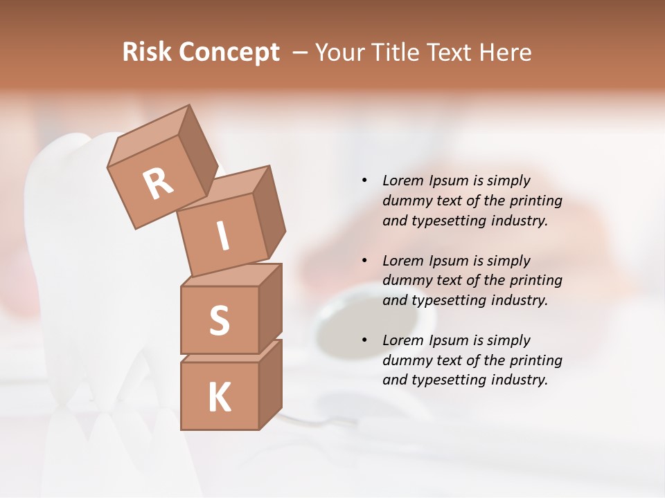 Dental Premolar White PowerPoint Template