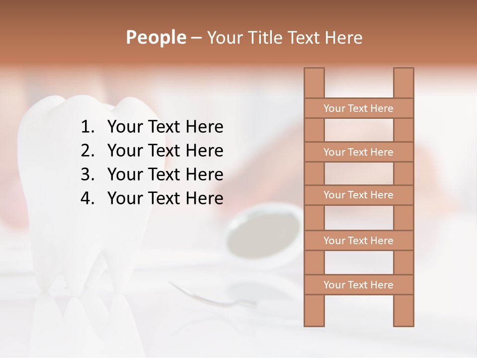 Dental Premolar White PowerPoint Template