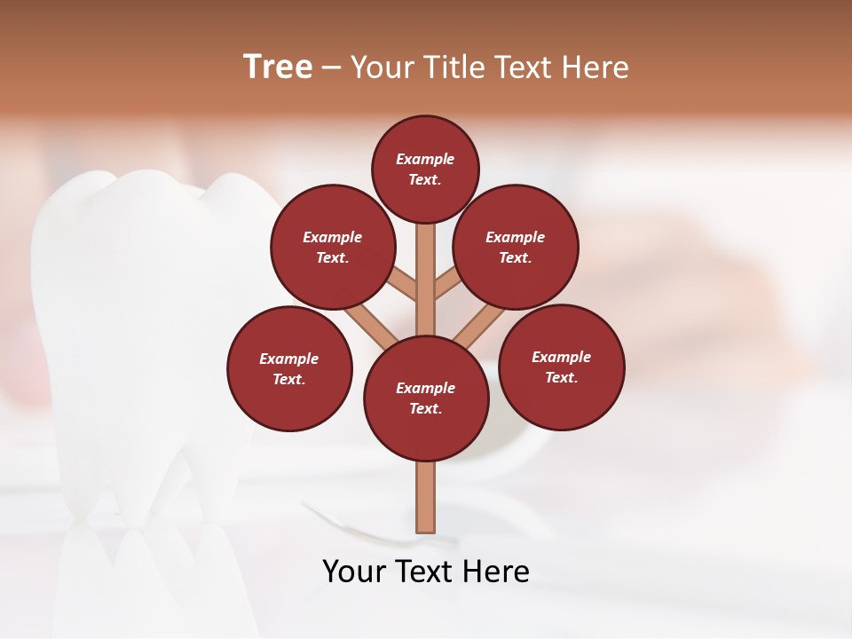 Dental Premolar White PowerPoint Template