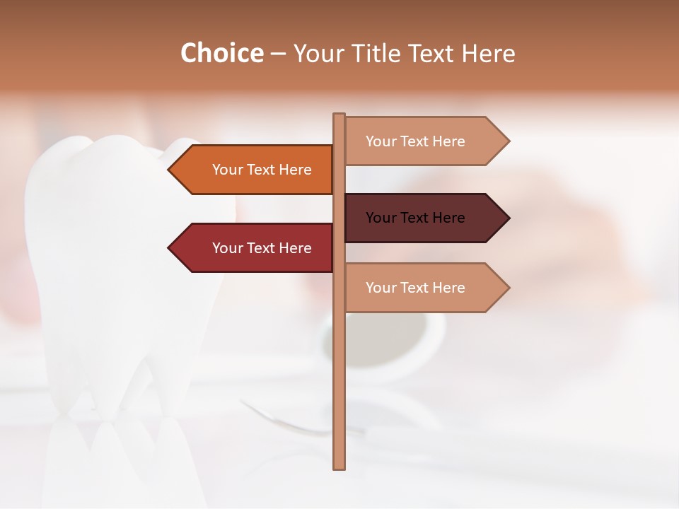 Dental Premolar White PowerPoint Template