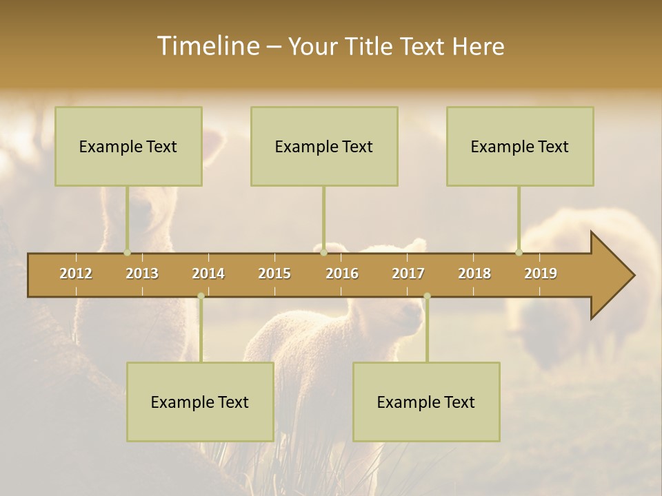 Farm Spring Lambs PowerPoint Template