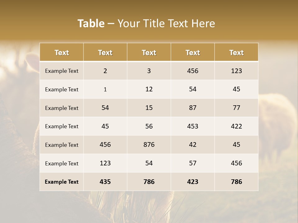 Farm Spring Lambs PowerPoint Template