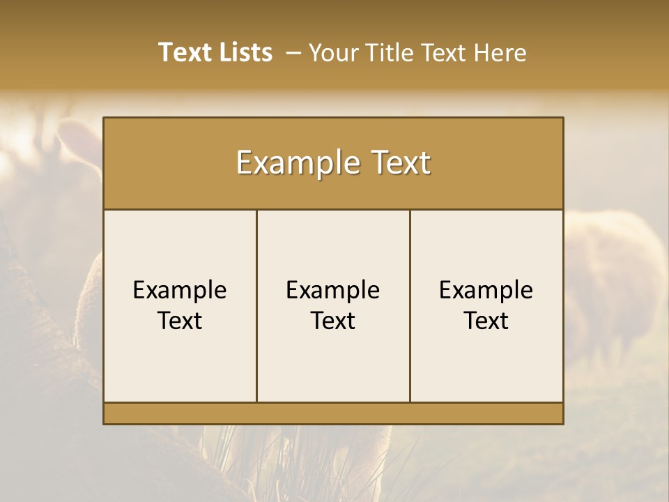 Farm Spring Lambs PowerPoint Template