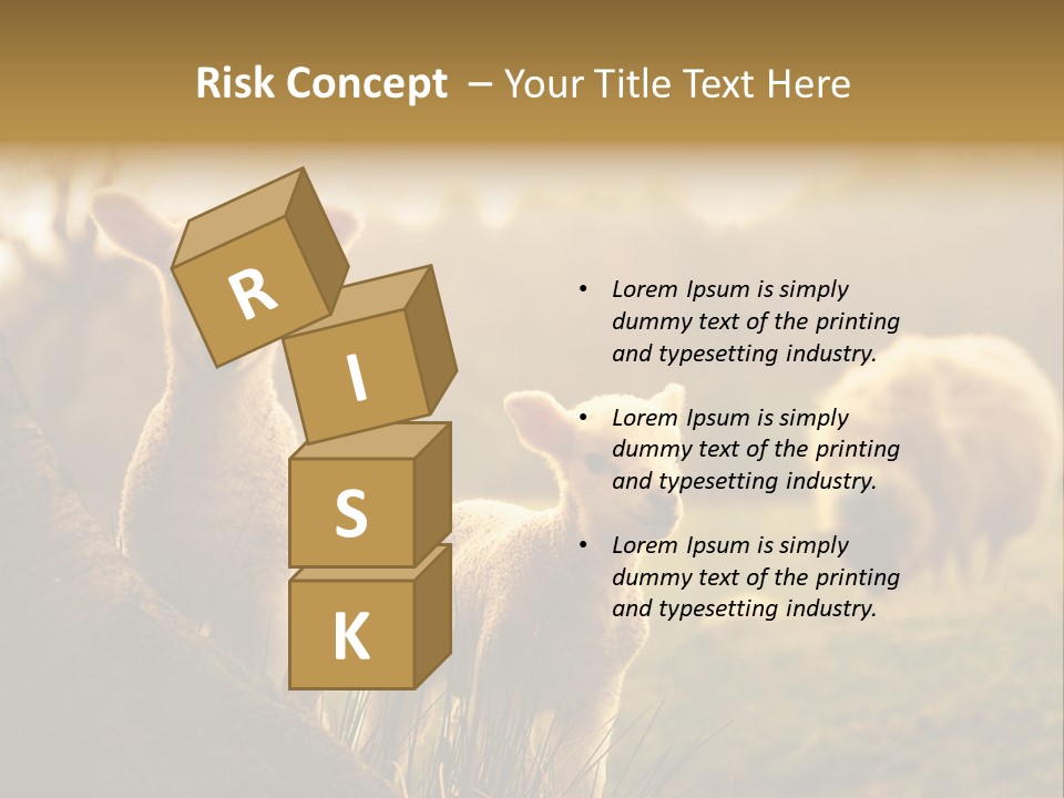 Farm Spring Lambs PowerPoint Template