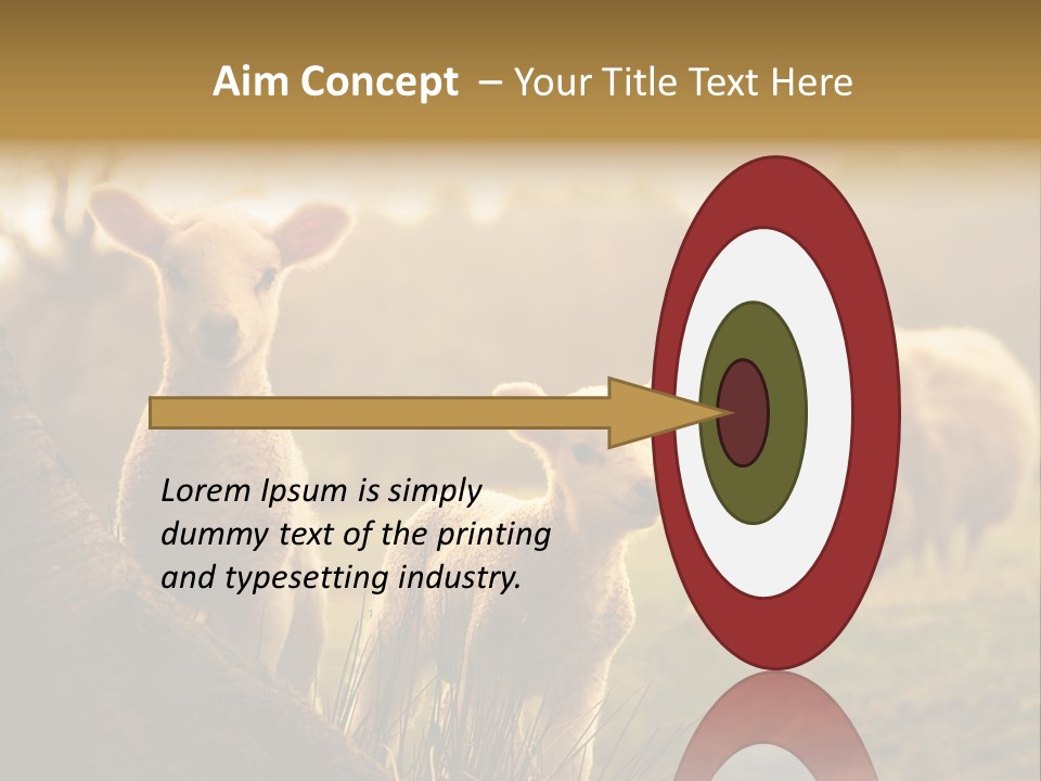 Farm Spring Lambs PowerPoint Template