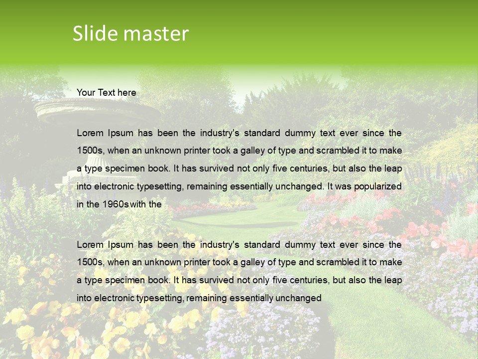 Peace Design Bloom PowerPoint Template