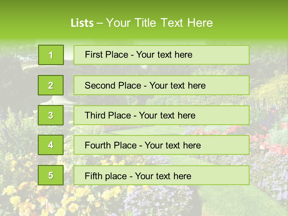 Peace Design Bloom PowerPoint Template