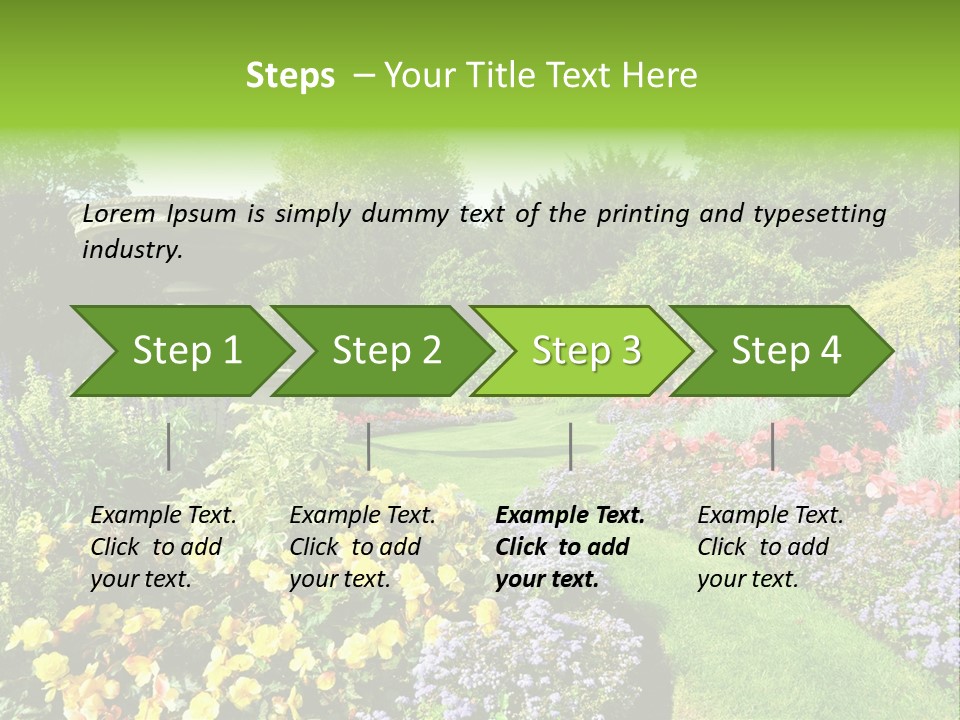 Peace Design Bloom PowerPoint Template