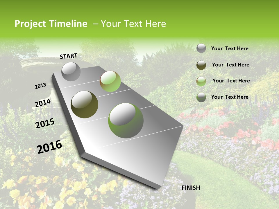 Peace Design Bloom PowerPoint Template