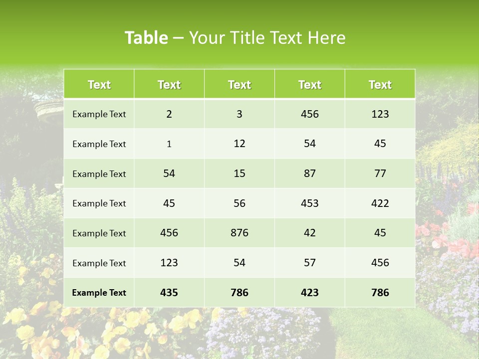 Peace Design Bloom PowerPoint Template