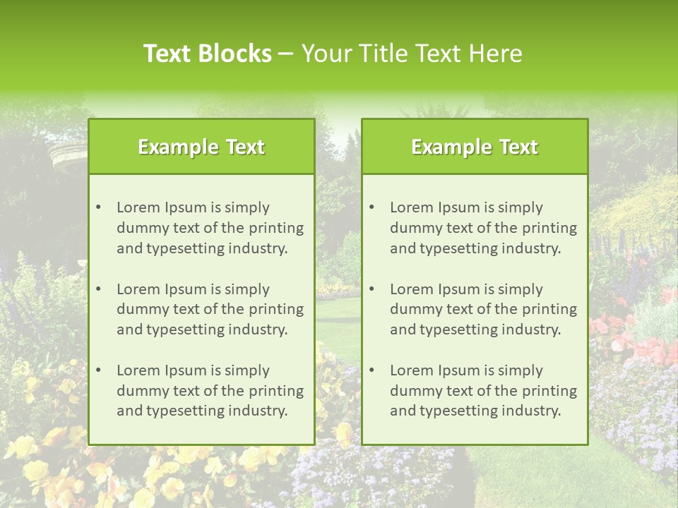 Peace Design Bloom PowerPoint Template