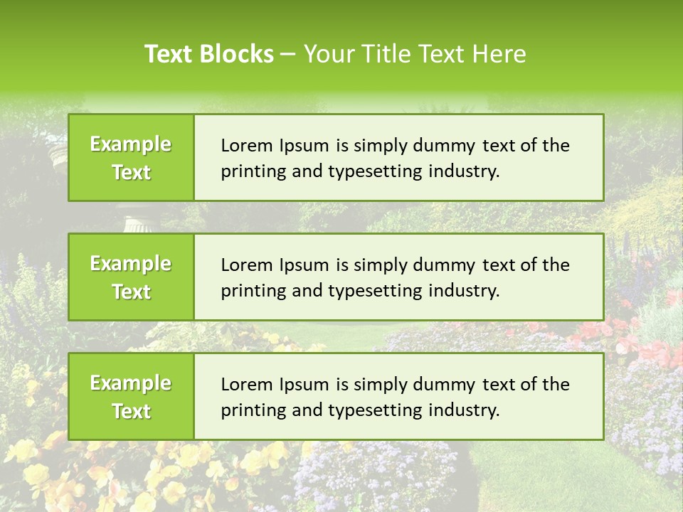 Peace Design Bloom PowerPoint Template