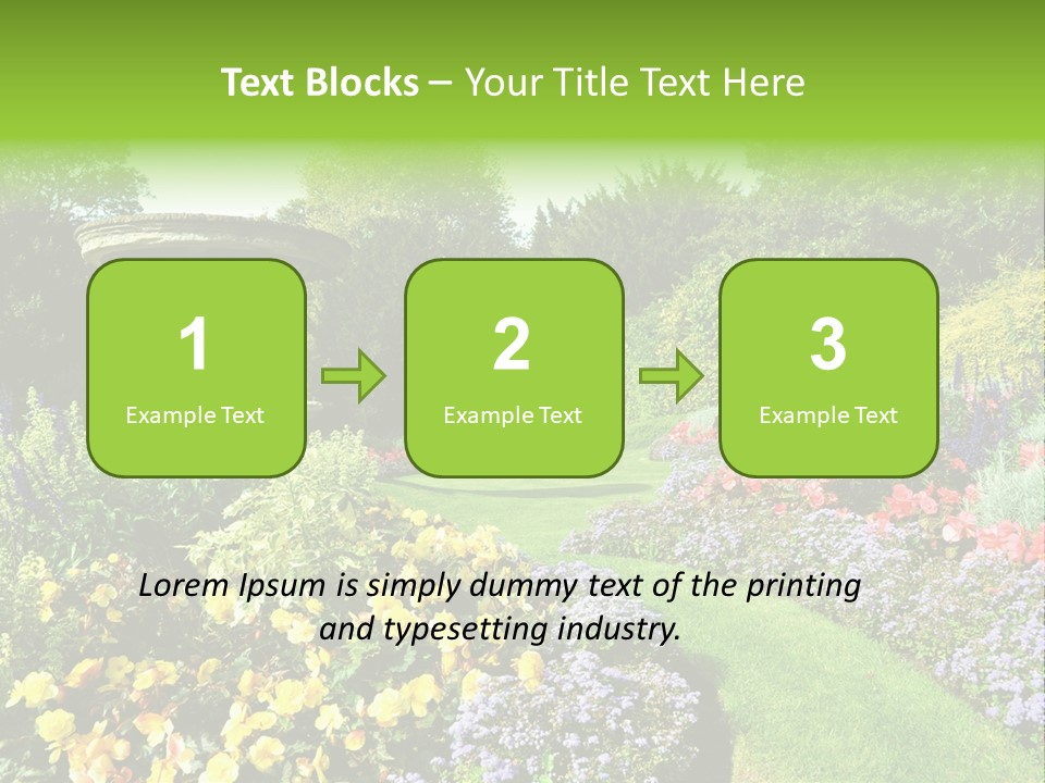 Peace Design Bloom PowerPoint Template