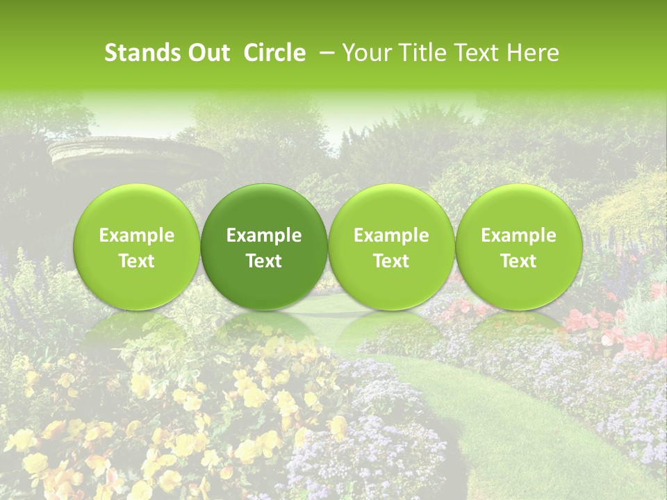 Peace Design Bloom PowerPoint Template