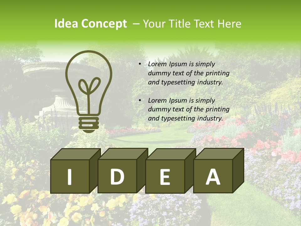 Peace Design Bloom PowerPoint Template