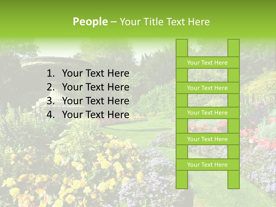 Peace Design Bloom PowerPoint Template