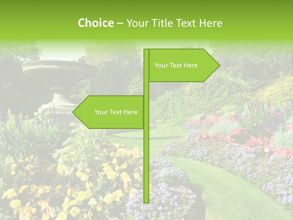 Peace Design Bloom PowerPoint Template