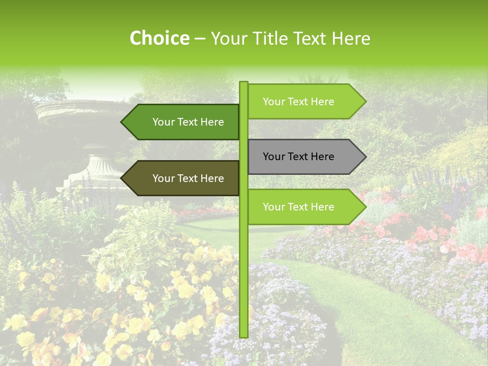 Peace Design Bloom PowerPoint Template