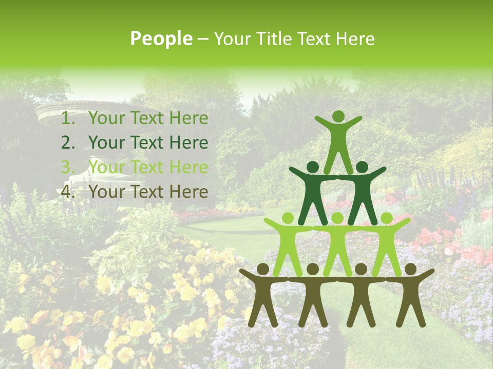 Peace Design Bloom PowerPoint Template